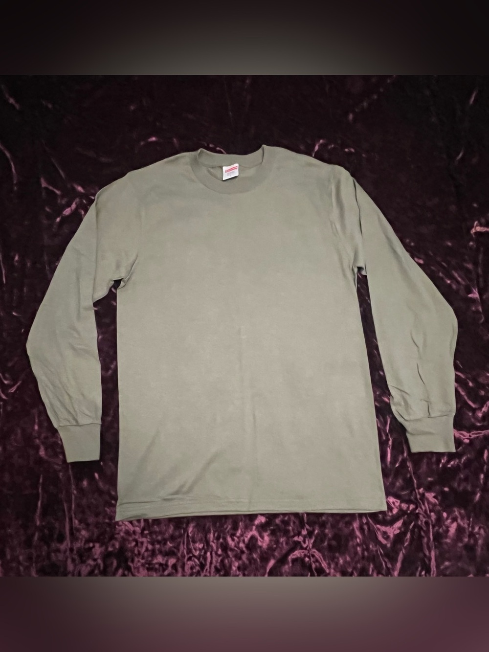 Supreme Blank Long Sleeve Crewneck Shirt Men Small True